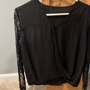 Black dress shirt lace sleeves